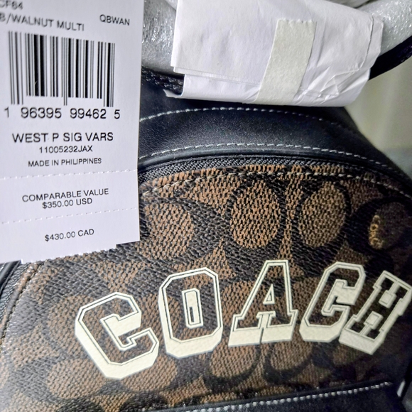 Coach Brown and Black Men's Backpack - Picture 3 of 10